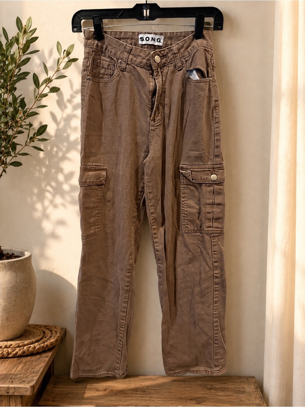 S.O.N.G. Brown Cargo Pants — Relaxed Utility Fit